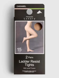 Laufmaschenresistente Strumpfhose, 2er-Pack