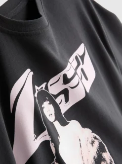„Lisa“ T-Shirt aus reiner Baumwolle mit Grafik
