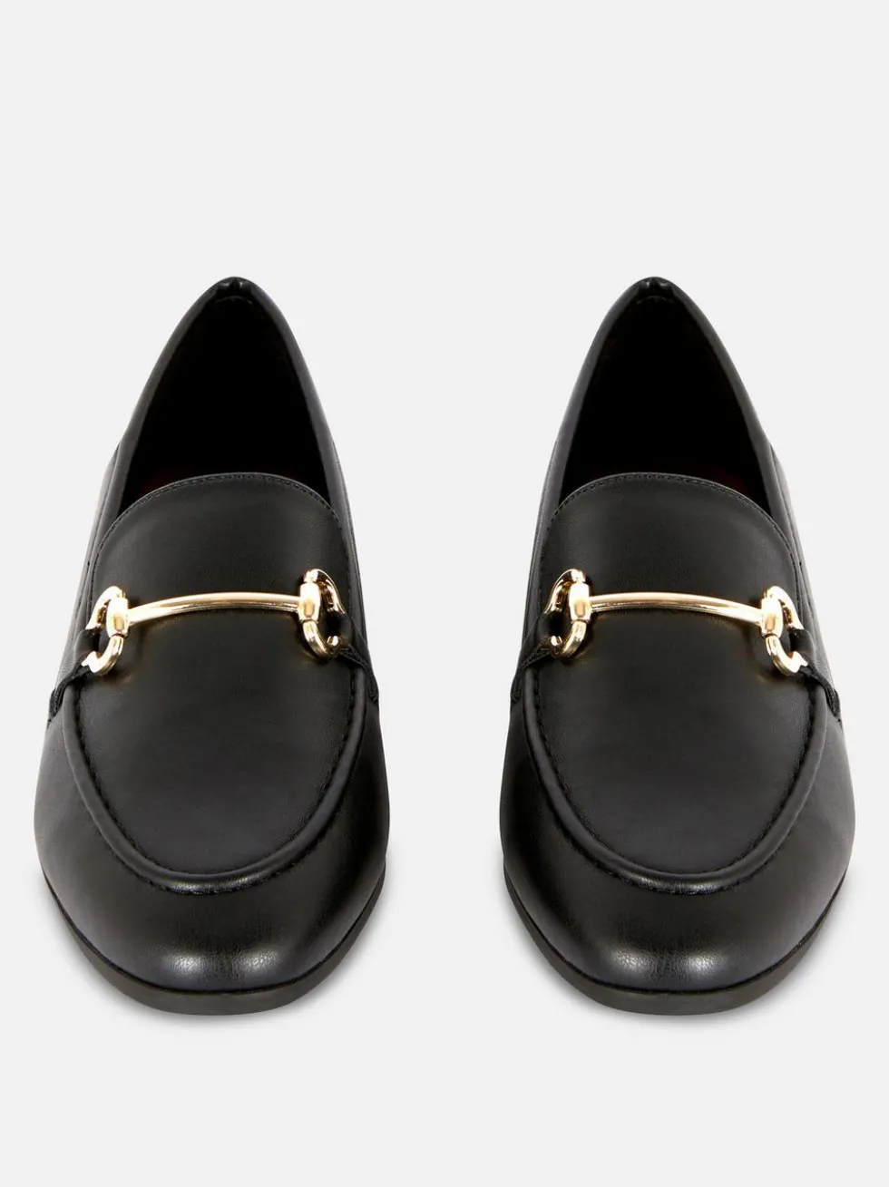 Loafer aus Kunstleder mit Schnalle