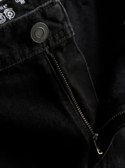 Lockere Cargo-Jeans mit mittlerer Leibhöhe