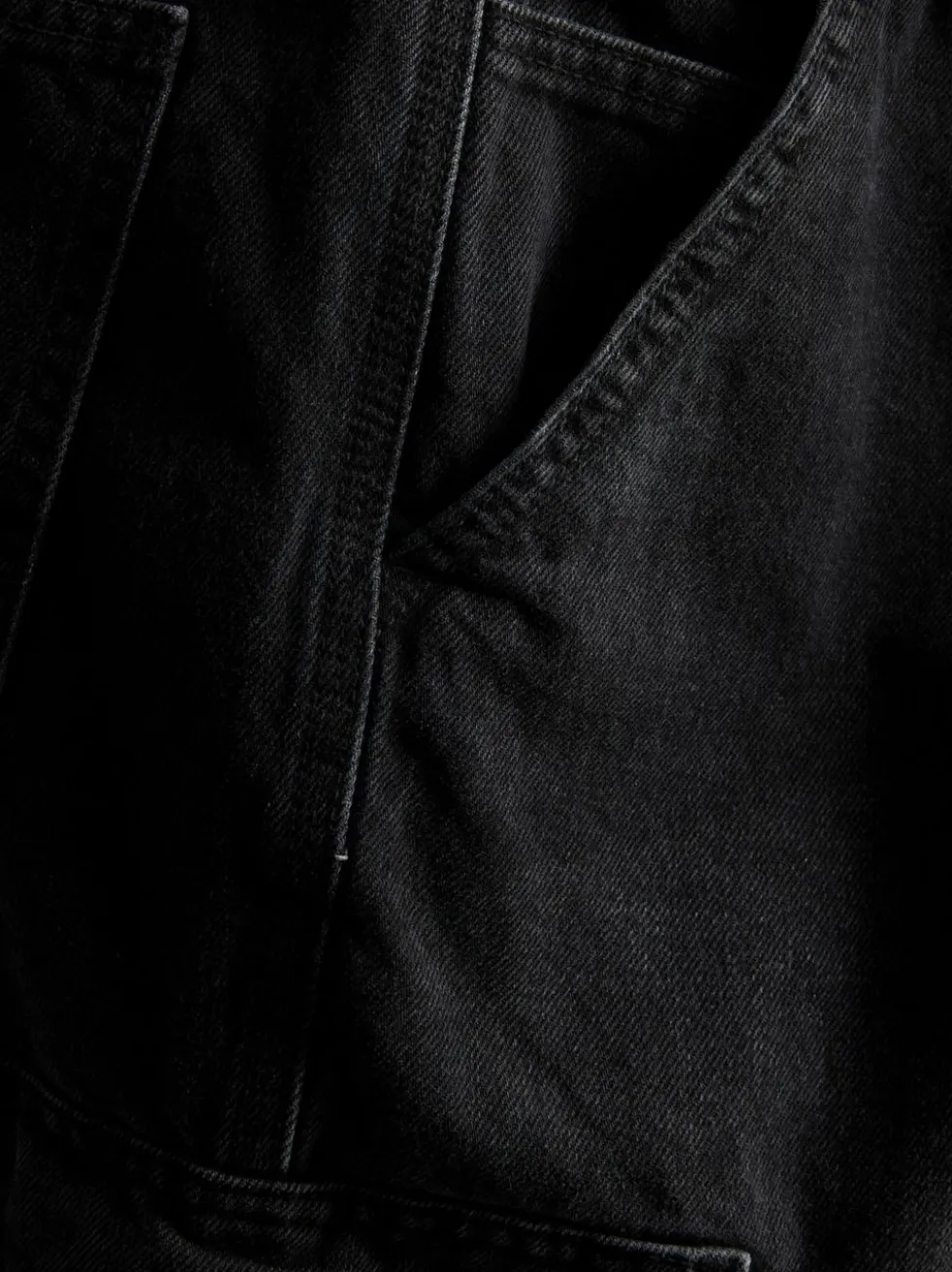 Lockere Cargo-Jeans mit mittlerer Leibhöhe