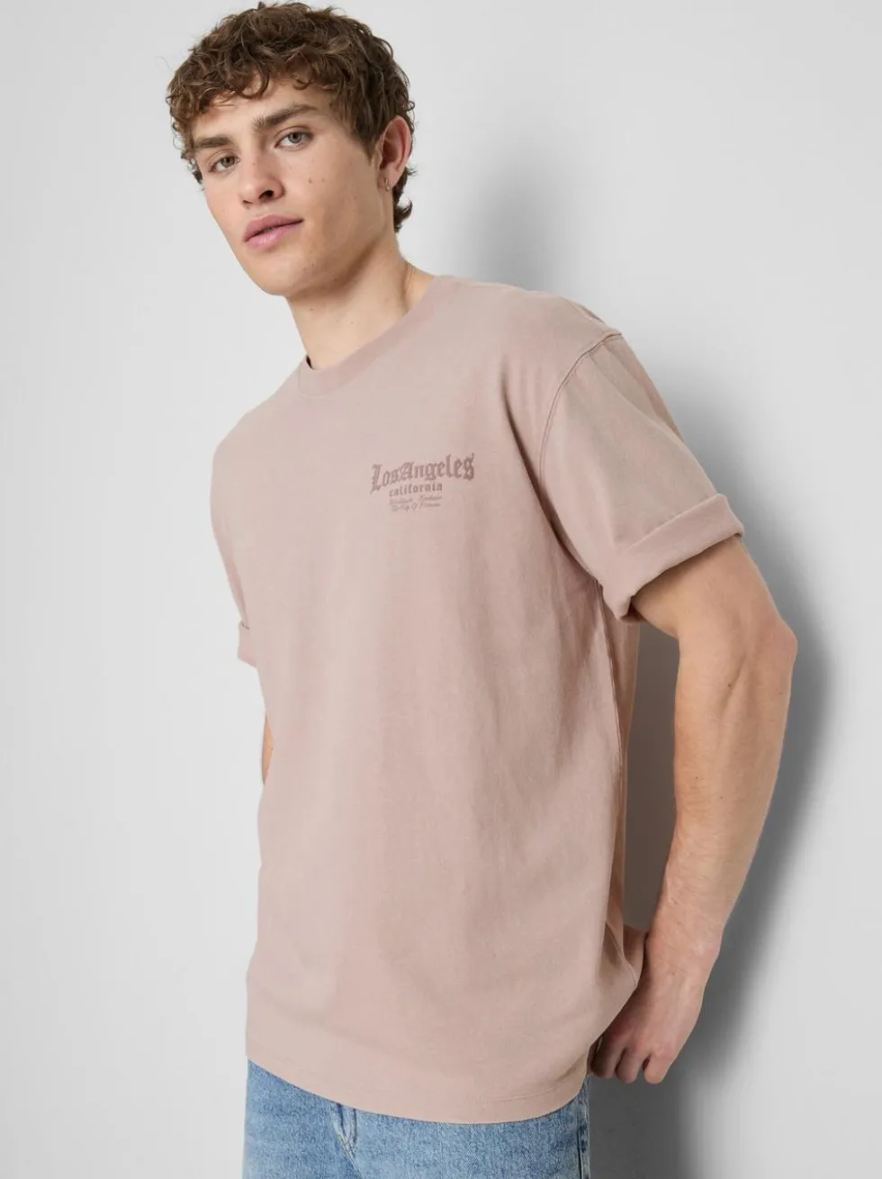 „Los Angeles“ T-Shirt mit Slogan