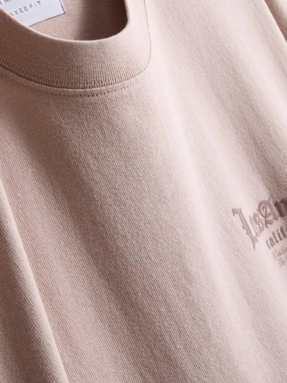 „Los Angeles“ T-Shirt mit Slogan