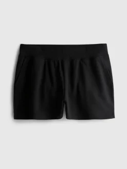 Lounge-Shorts aus Baumwolle mit Schlitz