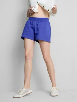 Lounge-Shorts aus Baumwolle mit Schlitz