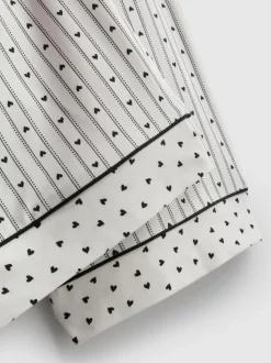 „Love To Lounge“ Boyfriend-Schlafanzug mit Print