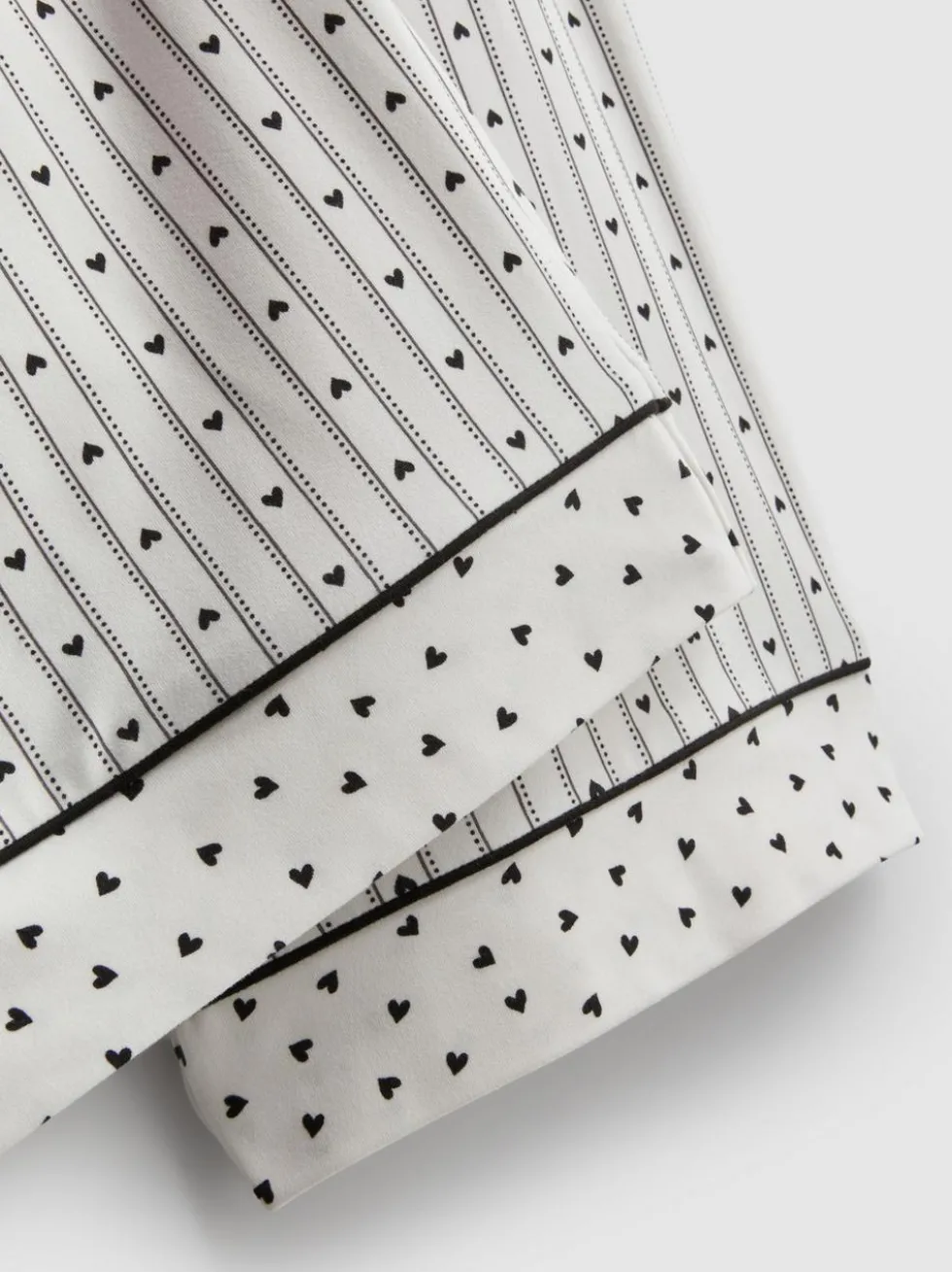 „Love To Lounge“ Boyfriend-Schlafanzug mit Print