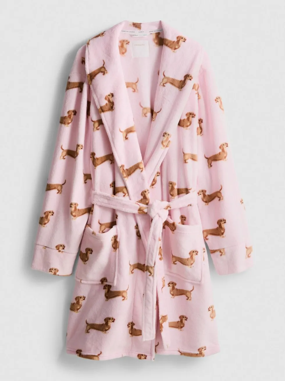 „Love To Lounge“ Midi-Bademantel mit Print