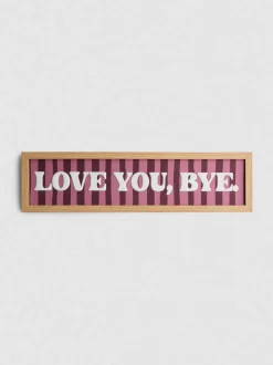 „Love You Bye“ Wandschmuck