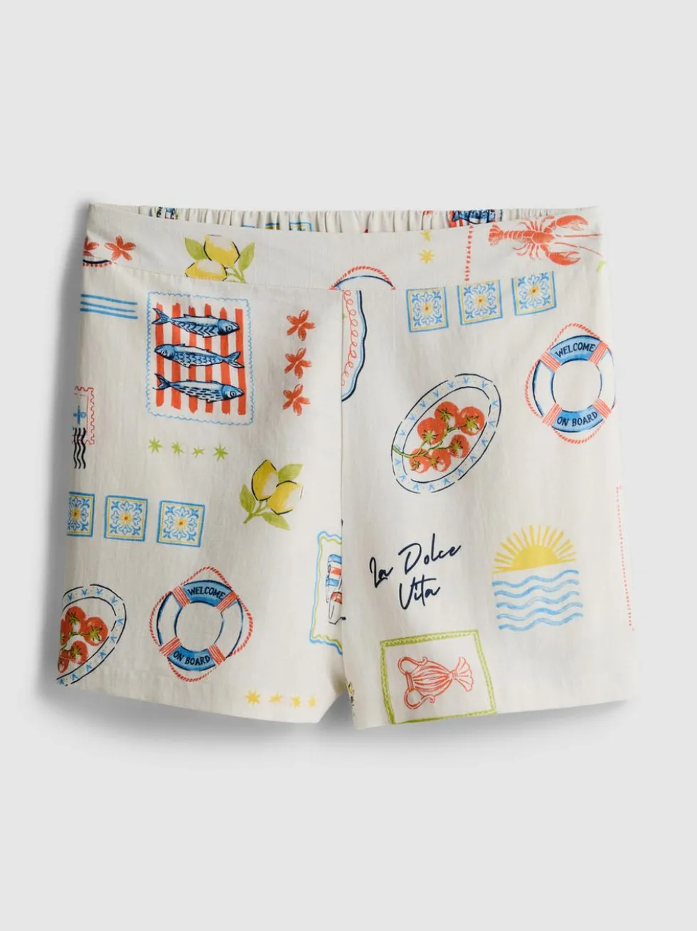 Lässige Baumwollshorts mit Print