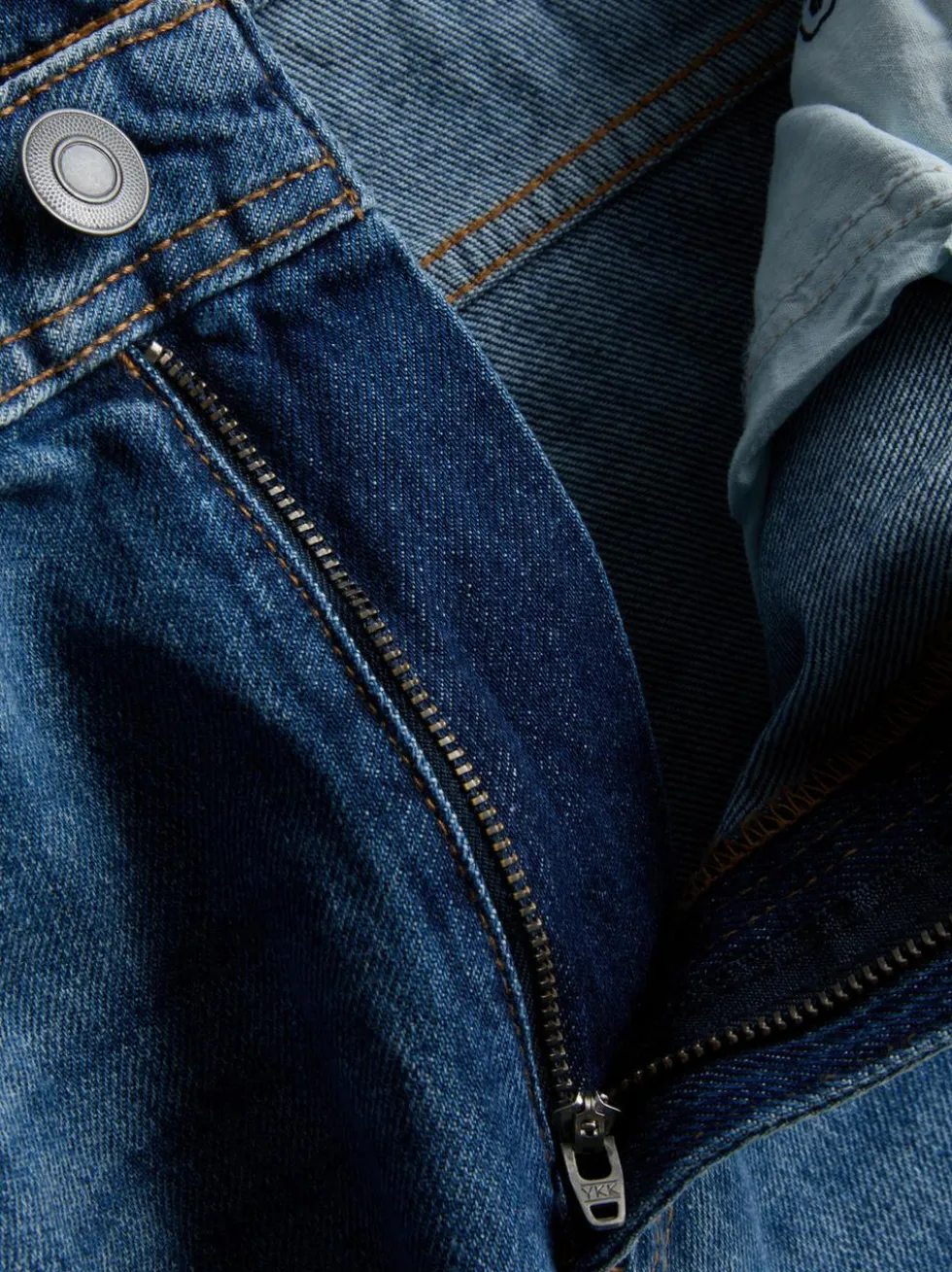 Lässige High-Waist-Jeans