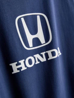 Lässiges „Honda“ Baumwoll-T-Shirt mit Grafik