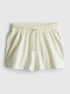 Lässige Shorts aus Baumwolle mit Kordelzug