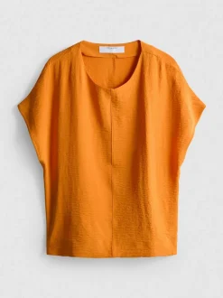 Lässiges Rundhalsshirt aus atmungsaktivem Stoff