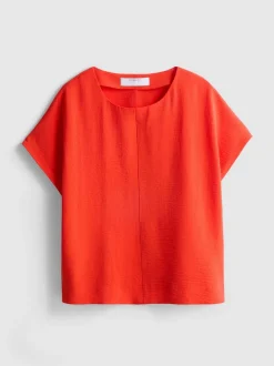 Lässiges Rundhalsshirt aus atmungsaktivem Stoff