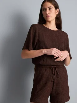 Lässige strukturierte Shorts
