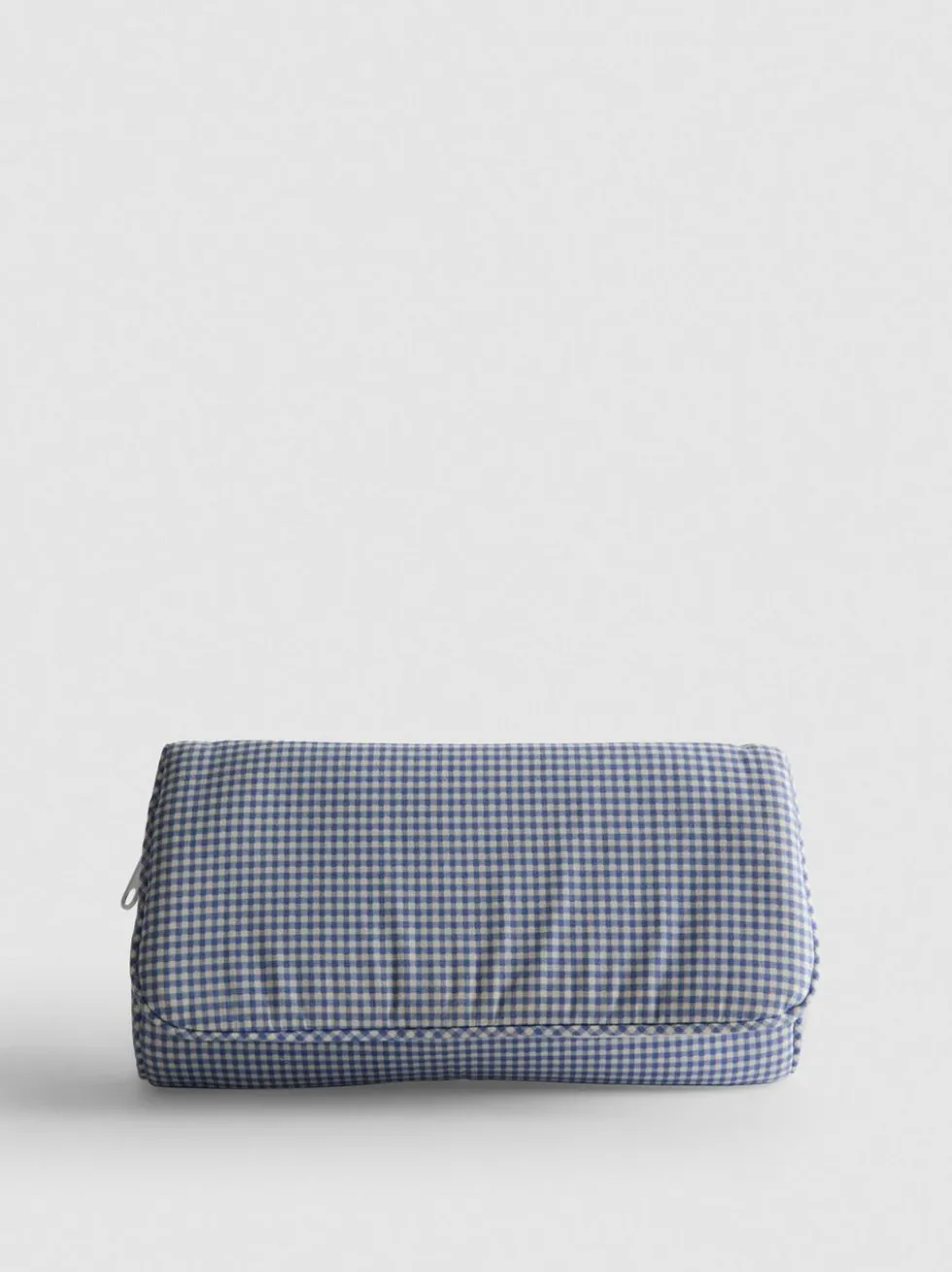 Make-up-Tasche aus Canvas mit Vichy-Karos