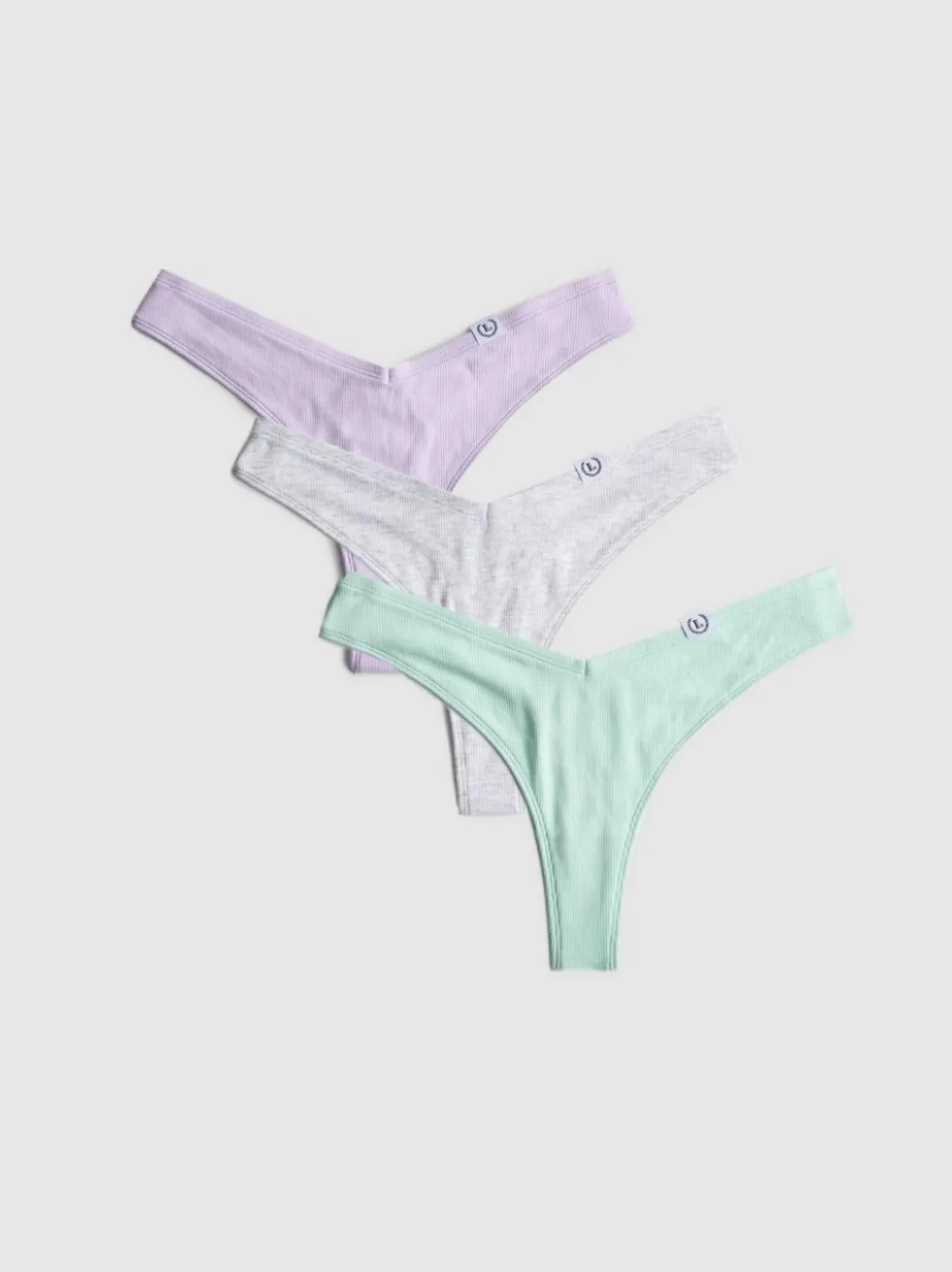 Miami-Tangas mit hohem Baumwollanteil, 3er-Pack