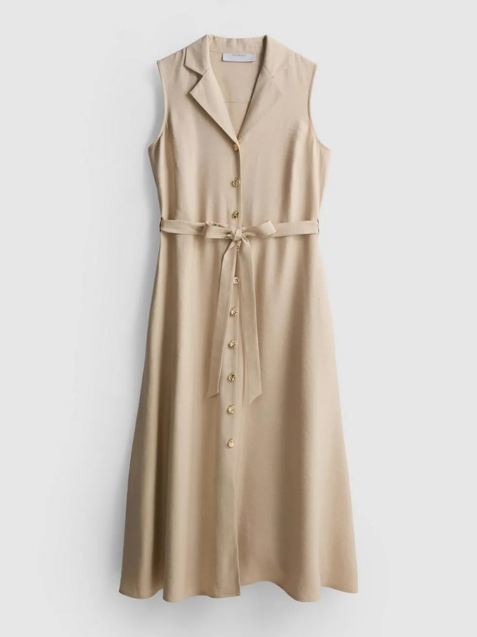 Midi-Blusenkleid mit Gürtel