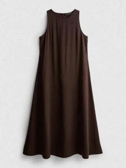 Midikleid in Säulenform