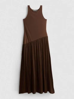 Midikleid mit tiefer Taille