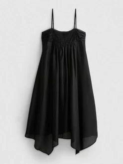 Midikleid mit Zipfelsaum