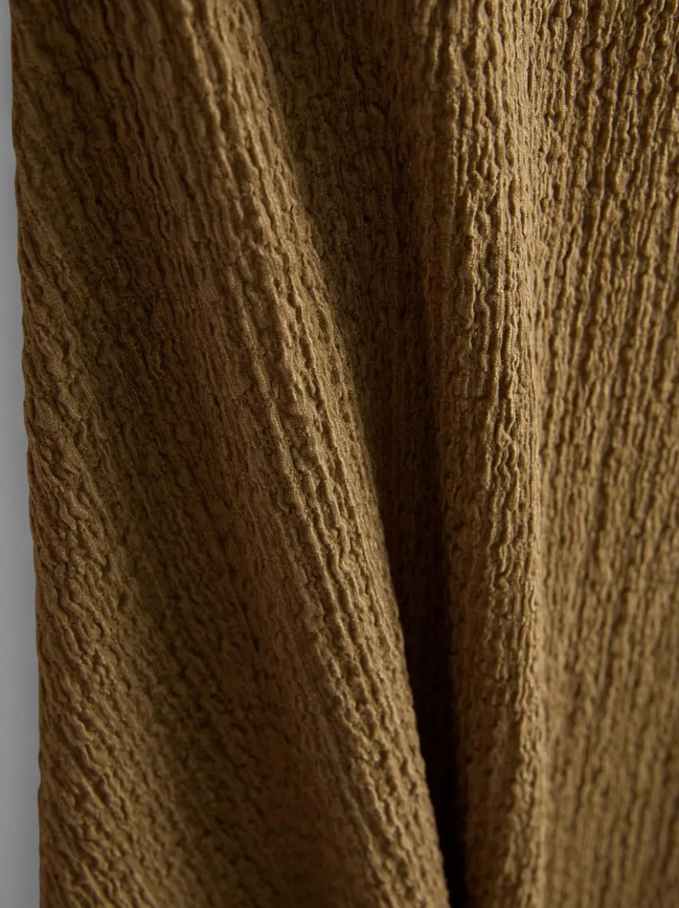 Milchmädchen-Minikleid in Knitteroptik