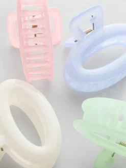 Mini-Haarklammern aus Kunststoff, 4er-Pack