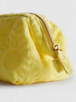 Mini-Make-up-Tasche aus Frottee mit Sonnenmuster