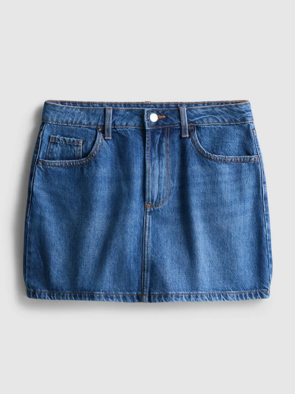 Minirock aus Baumwoll-Denim