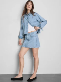 Minirock aus Baumwoll-Denim