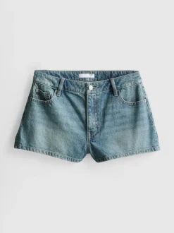 Minishorts aus Baumwoll-Denim