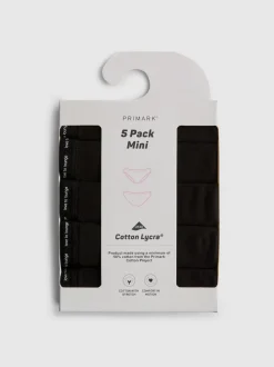 Mini-Slips mit hohem Baumwollanteil, 5er-Pack