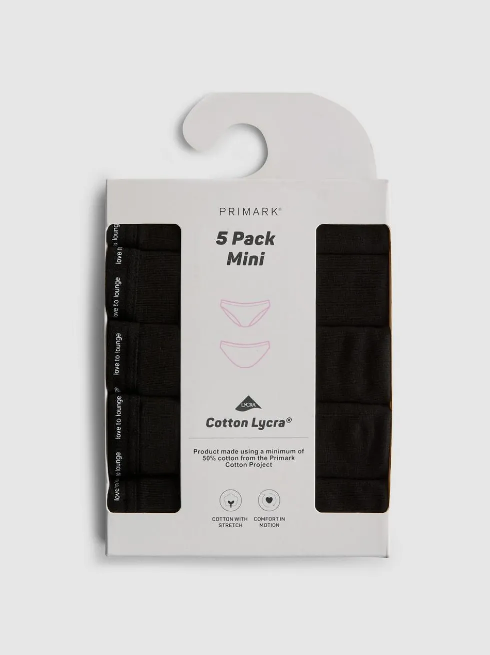 Mini-Slips mit hohem Baumwollanteil, 5er-Pack