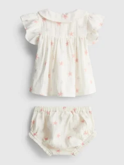 0–18 Monate | Bluse und Pluderhose mit Sterngrafik für Neugeborene