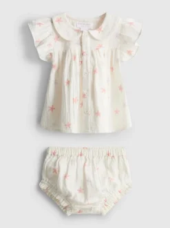 0–18 Monate | Bluse und Pluderhose mit Sterngrafik für Neugeborene