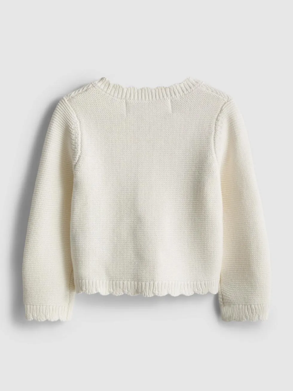 0–18 Monate | Cardigan mit Bogenkante für Neugeborene