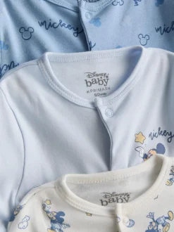 0–24 Monate | „Disney Micky Maus“ Schlafanzüge mit Druckknöpfen, 3er-Pack