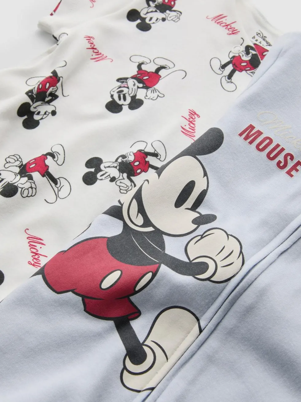 0–24 Monate | „Disney Micky Maus“ Strampler, 2er-Pack