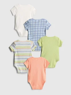0–36 Monate | Kurzärmelige Bodys, 5er-Pack
