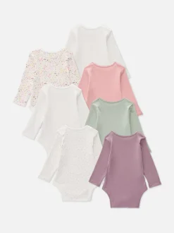 0–36 Monate | Langärmelige Bodys, 7er-Pack