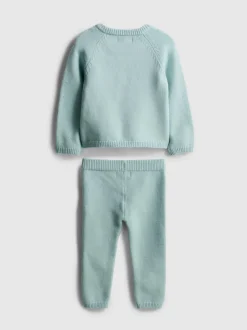 0–18 Monate | Pullover und Strickleggings für Neugeborene im Set