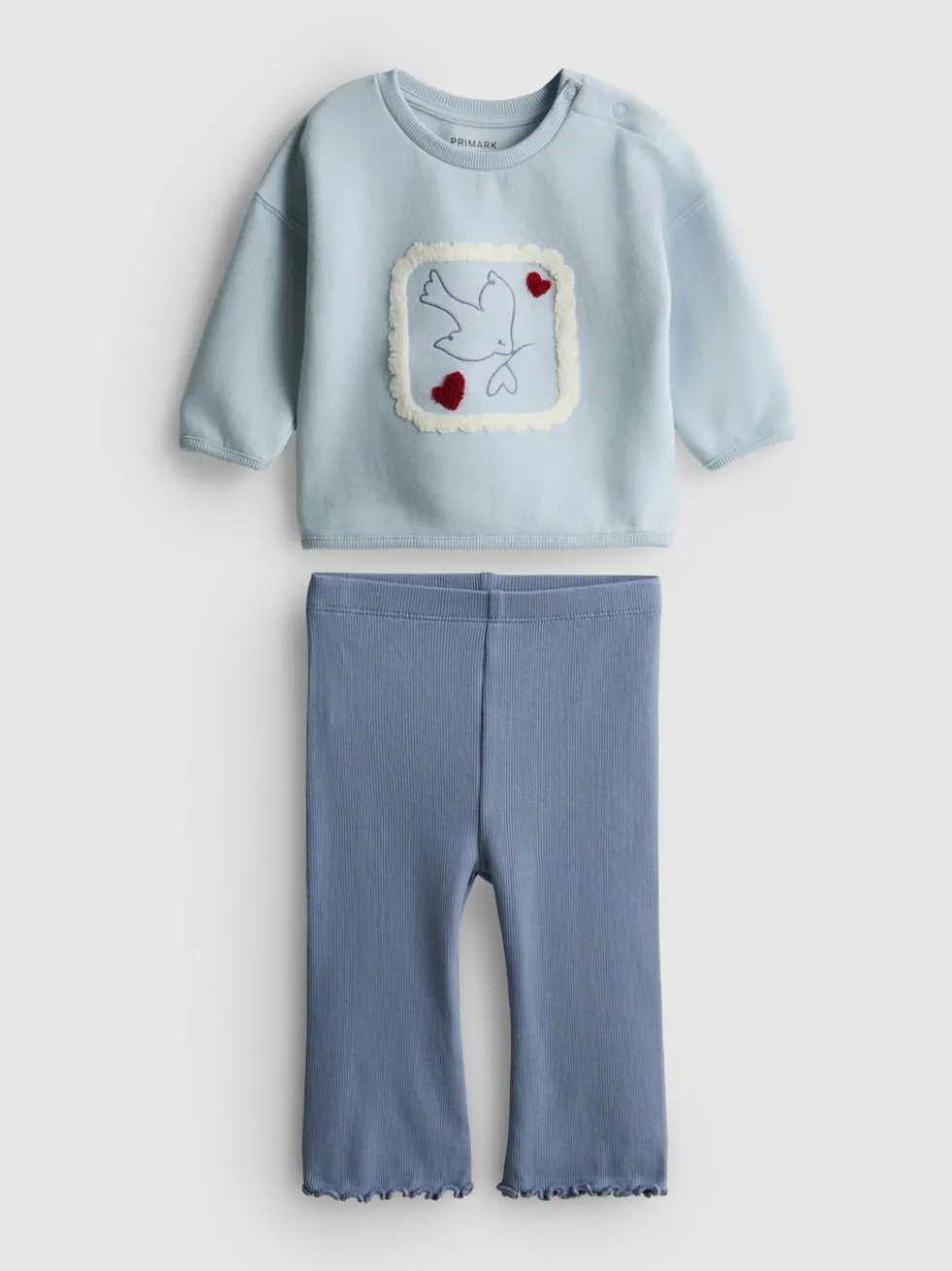 0–18 Monate | Sweatshirt und Leggings mit hohem Baumwollanteil für Neugeborene im Set