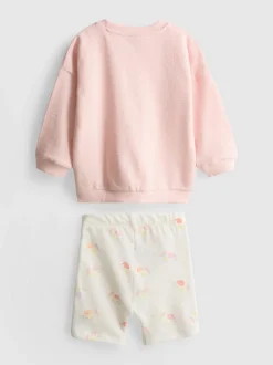 0–18 Monate | Sweatshirt und Shorts im Set für Neugeborene