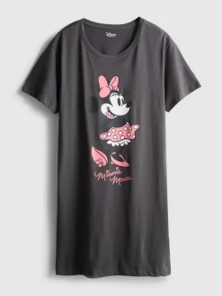 Nachthemd aus Baumwolle mit „Disney Minnie Maus“ Grafik
