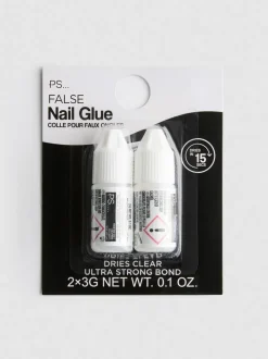 Nagelkleber für Kunstnägel, 2er-Pack