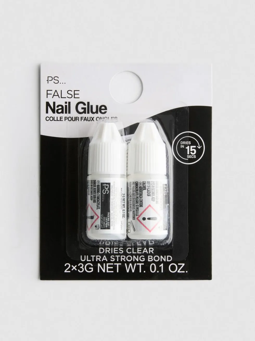 Nagelkleber für Kunstnägel, 2er-Pack