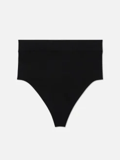 Nahtloser, figurformender Tanga mit hohem Bund