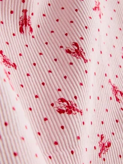 Nahtloses, kurzes Schlafanzug-Trägertop mit Print
