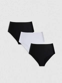 Nahtlose Slips mit hohem Bund, 3er-Pack